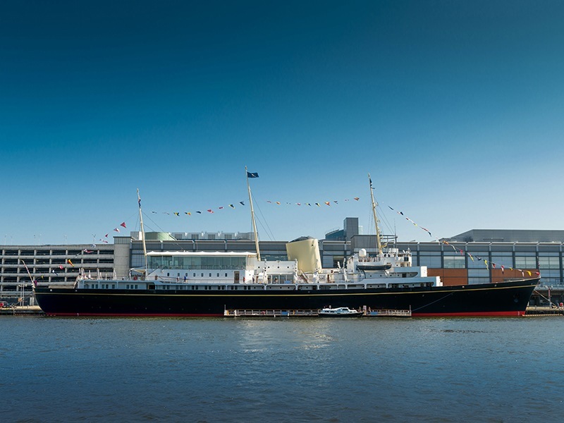 Explore the Port of Leith and step on-board the Royal Yacht Britannia to experience the monarch's 'home on the sea' image